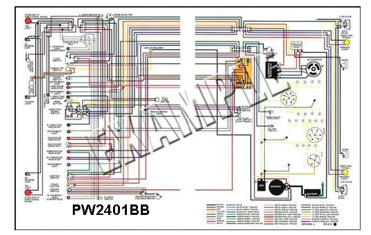 Wiring Diagram 67, 68,69 Camaro laminated (ea)